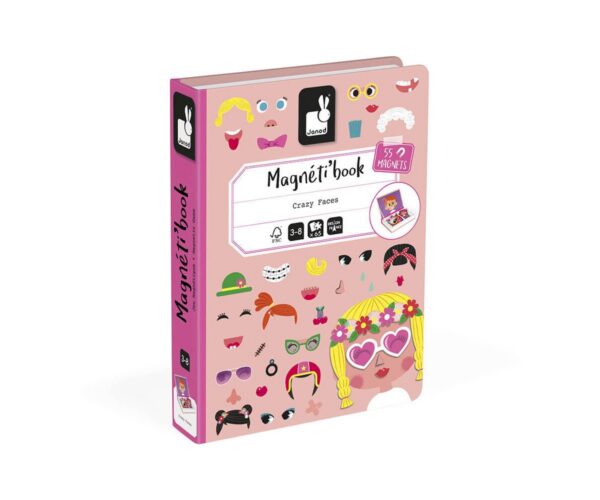 J02717-MAGNETI-BOOK-CRAZY-FACE Magneti book - Facce pazze Ragazza